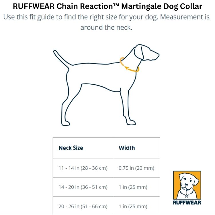 cHAIN rEACTION SIZE CHART
